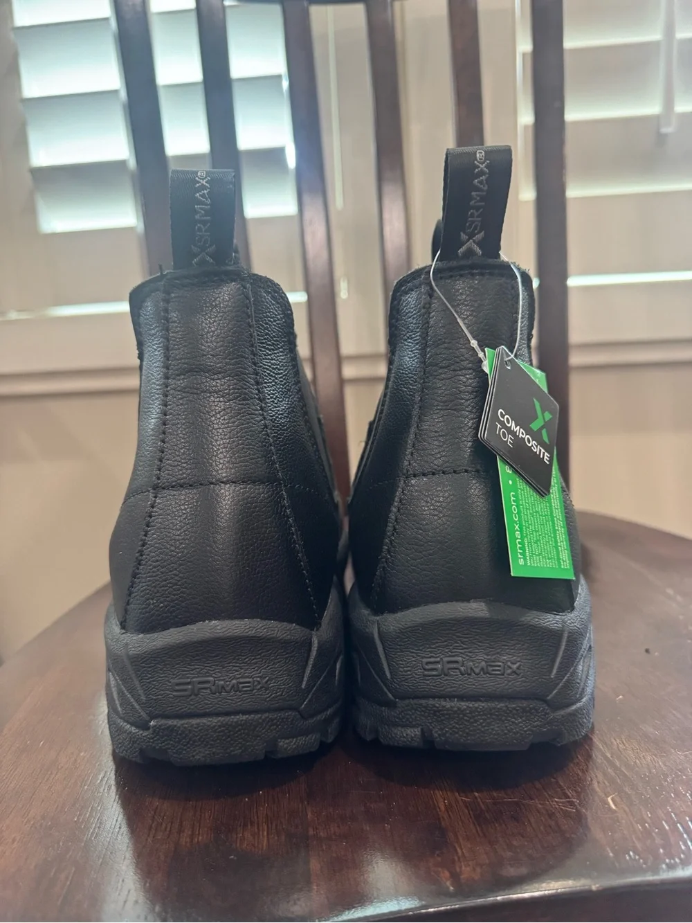 Men's Black Chelsea-Style Chukka Work Boots